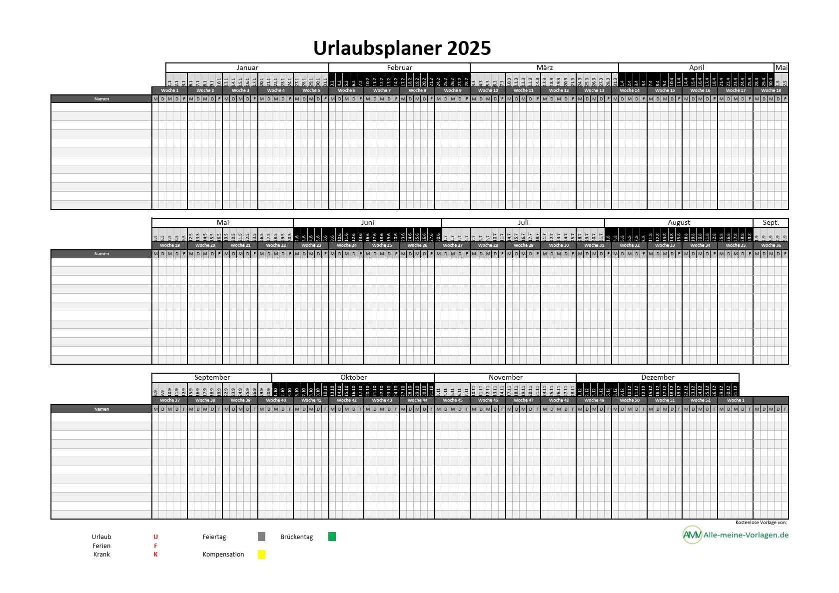 Urlaubsplaner 2025 Kostenlose Vorlage F r Excel Alle meine Vorlagen de Urlaubsplaner 2025 Kostenlose Vorlage F r Excel Alle meine Vorlagen de