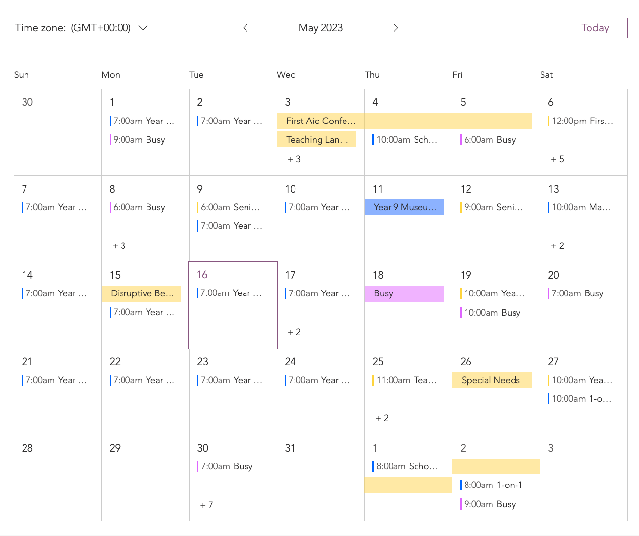Veranstaltungen In Der Google Kalender App Mit Deinen Website Farben Oder Google Farben Anzeigen Hilfe Center Wix