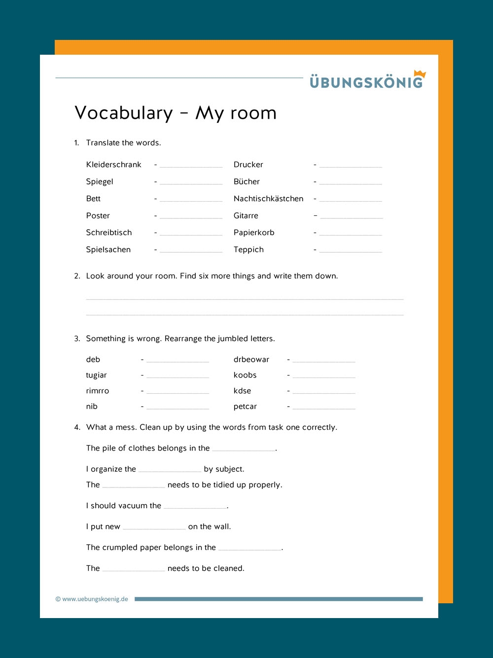 Englisch Üben Klasse 5 Arbeitsblätter