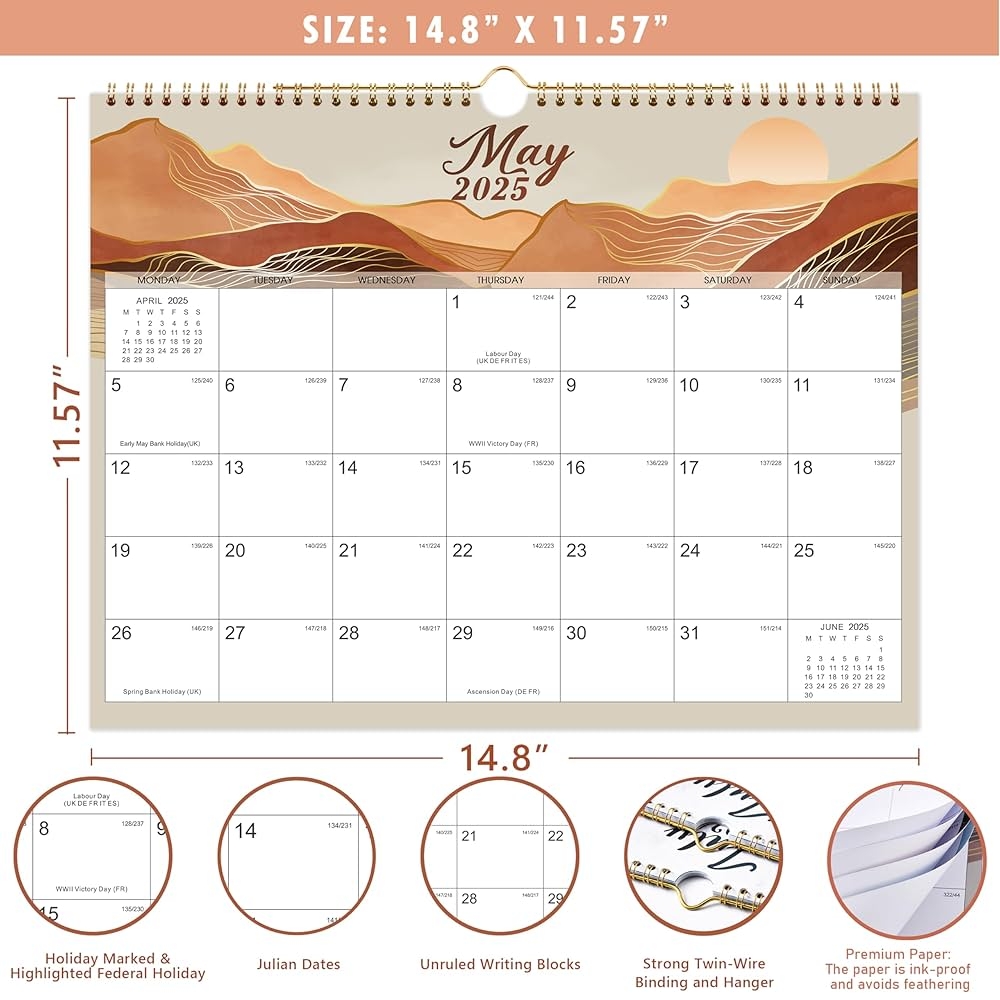 Wandkalender 2024 2025 Kalender 2024 2025 18 Monate Zur Ansicht Kalender 2024 2025 Juli 2024 Dezember 2025 Berge Amazon de B robedarf Schreibwaren