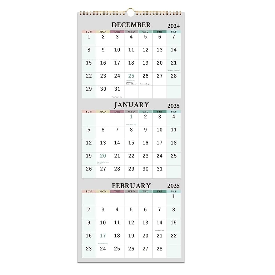 Wandkalender 2025 3 Monats Wandkalender 2025 Von Januar 2025 Bis Dezember 2025 3 Monatskalender 2025 Vertikal Mit Dickem Papier Kalender 2025 28 7 X 66 0 Cm ge ffnet Amazon de B robedarf Schreibwaren