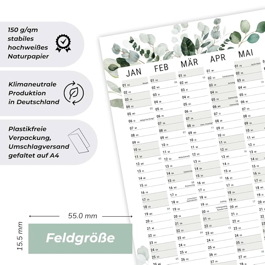 Wandkalender 2025 Gro Kalenderoutlet Din A0 XXL Jahresplaner Kalender Wandkalender 2026 14 Monats bersicht Grau 118 8x84 0cm Gro Gerollt Wandplaner Jahreskalender In Deutscher Sprache Jahreskalender 2025
