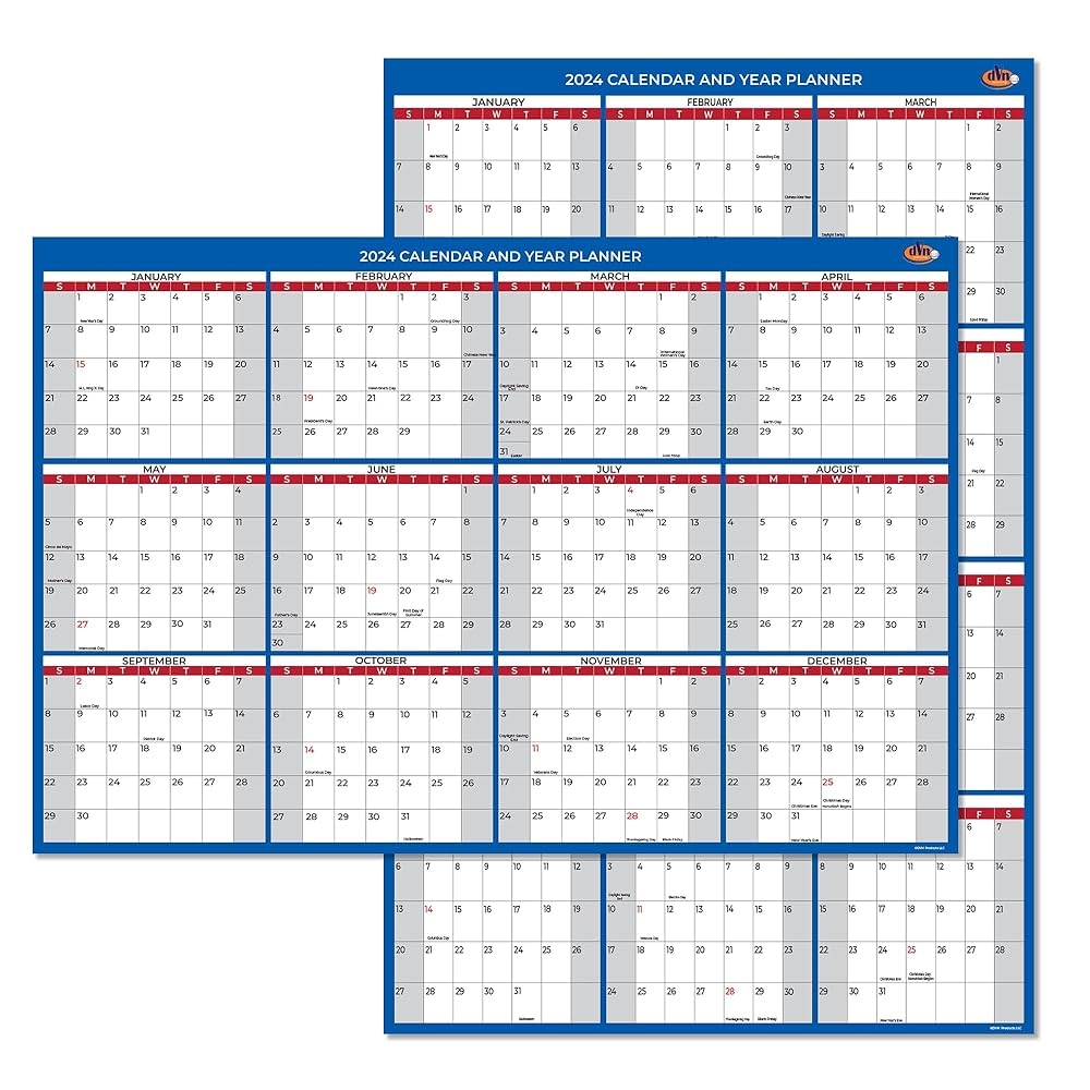 Wandkalender F r 2024 Monatlich Gro Nass Und Trocken Abwischbar Laminiert 12 Monate Jahres Wandplaner Wendbar Horizontal vertikal Gr e 61 X 91 4 Cm Amazon de B robedarf Schreibwaren