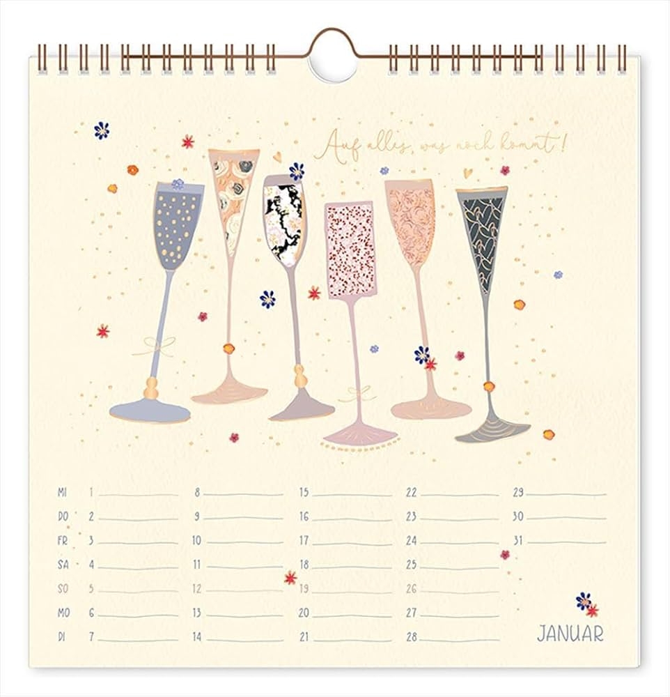 Wandkalender Quadratisch 2025 Lieblingstage Wandkalender GRAFIK WERKSTATT Das Original Amazon de B robedarf Schreibwaren