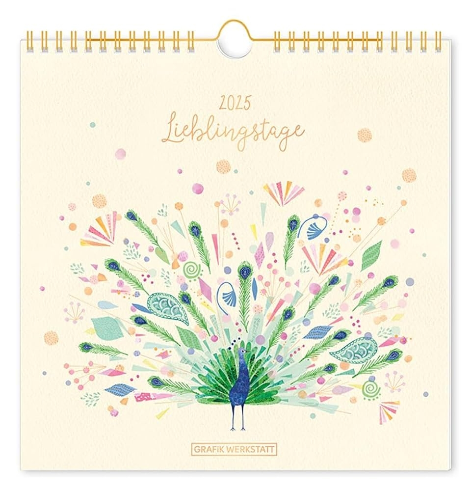 Wandkalender Quadratisch 2025 Lieblingstage Wandkalender GRAFIK WERKSTATT Das Original Amazon de B robedarf Schreibwaren