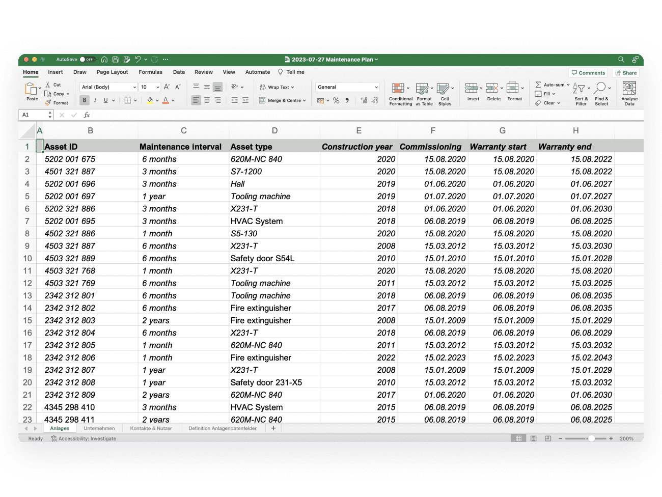 Wartungsplan Excel Vorlage Digitale Wartung Remberg Wartungsplan Excel Vorlage Digitale Wartung Remberg