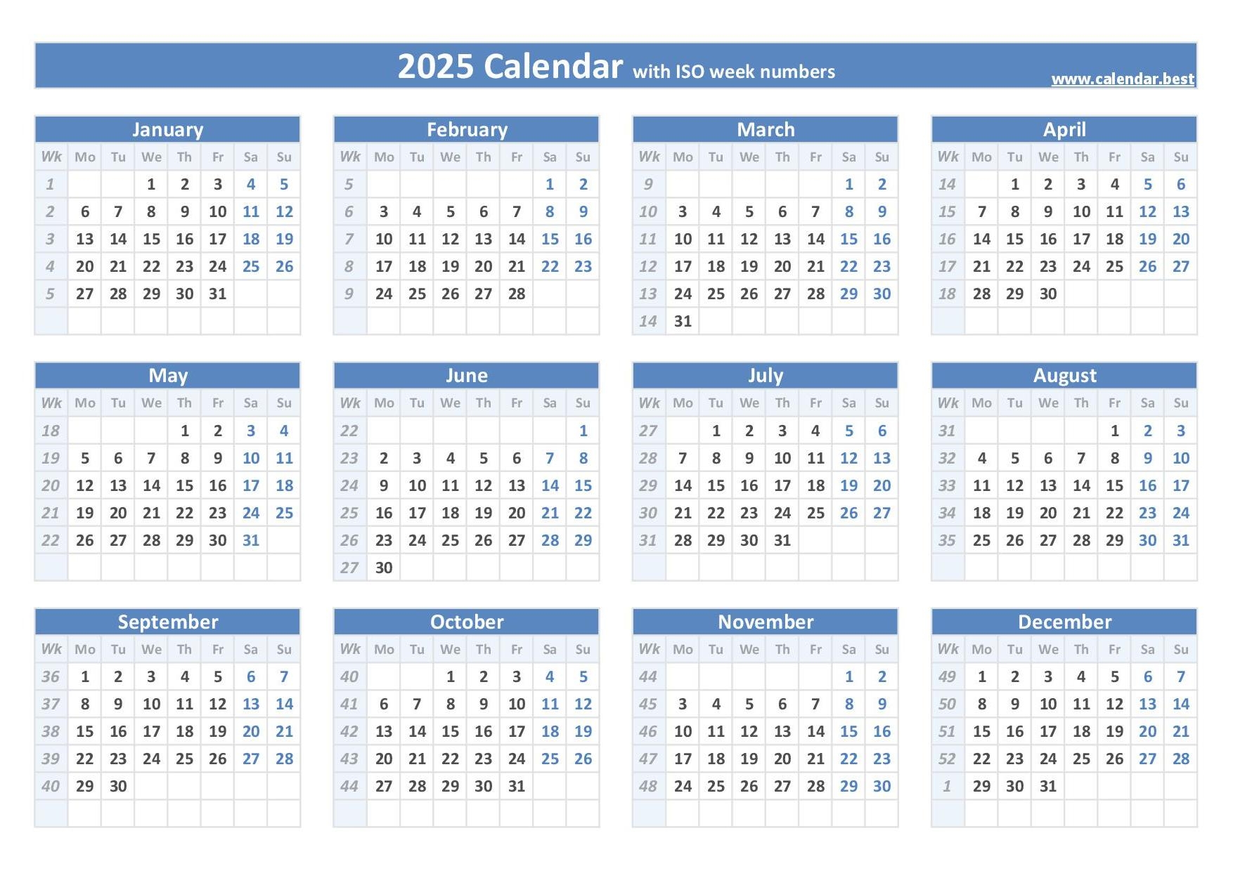 Kalender 6 2025