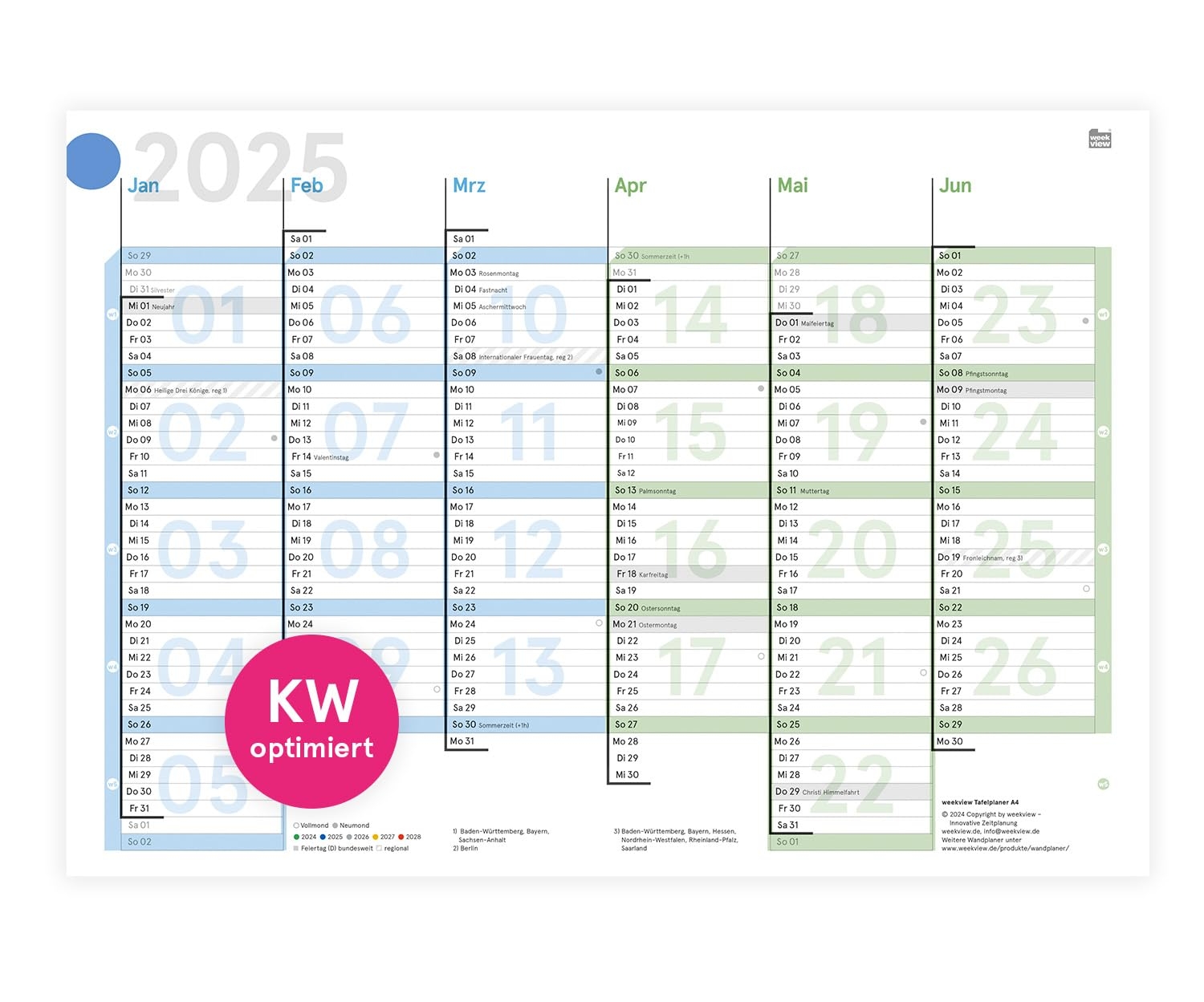 Kalender MIT Kw2014