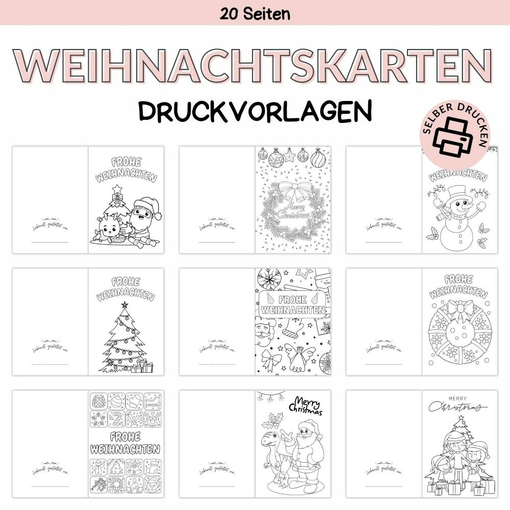 Weihnachtskarten Zum Drucken Kostenlos