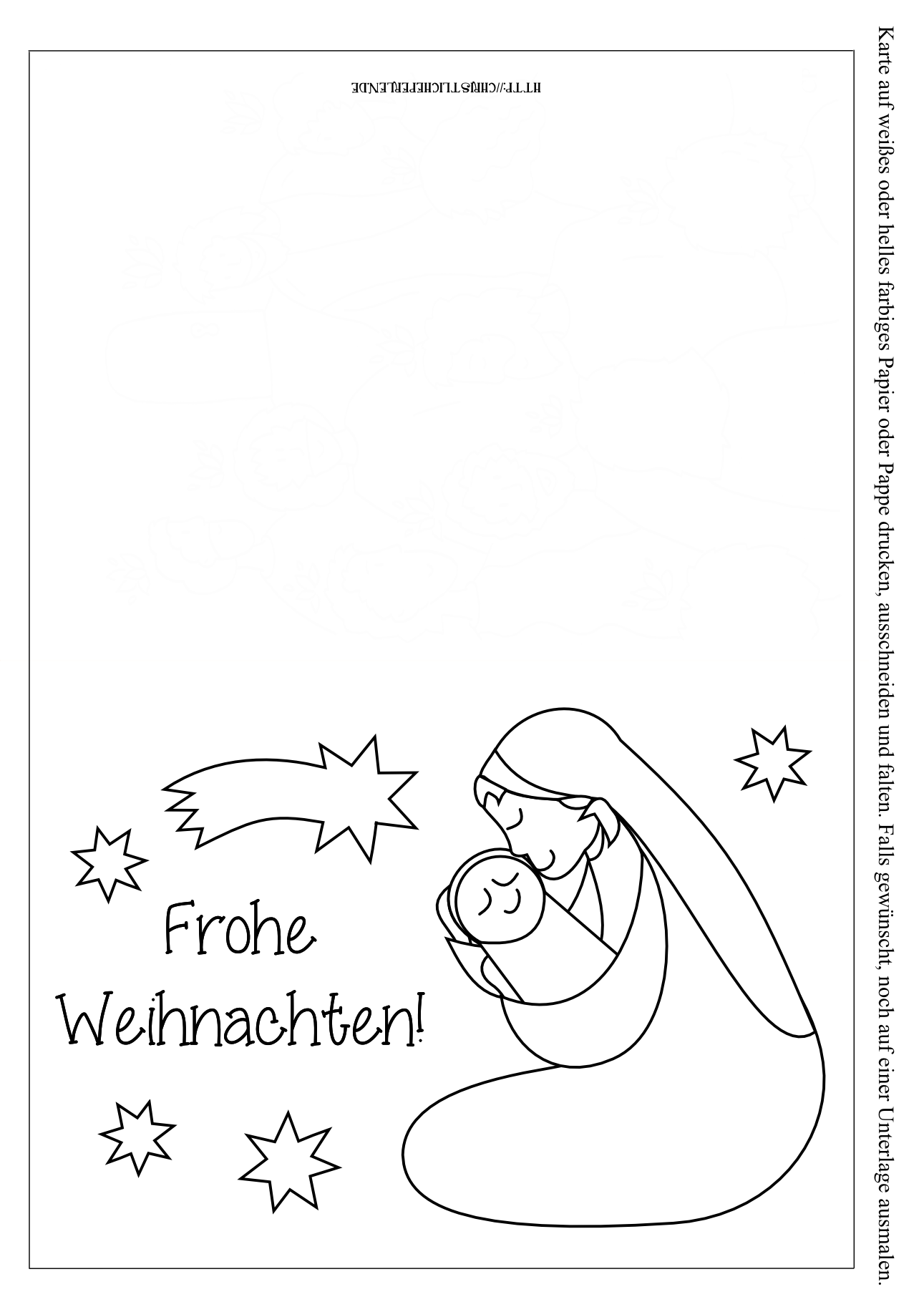 Weihnachtskarten Zum Ausdrucken Christliche Perlen