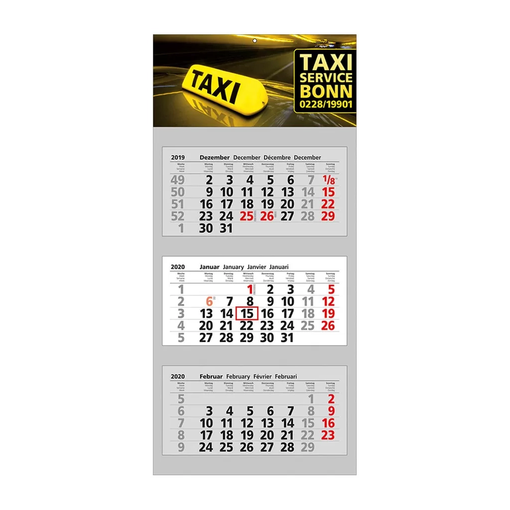 Werbekalender 3 Monate 3 Monats Wandkalender Mit Druck Metall Druck Glas GmbH
