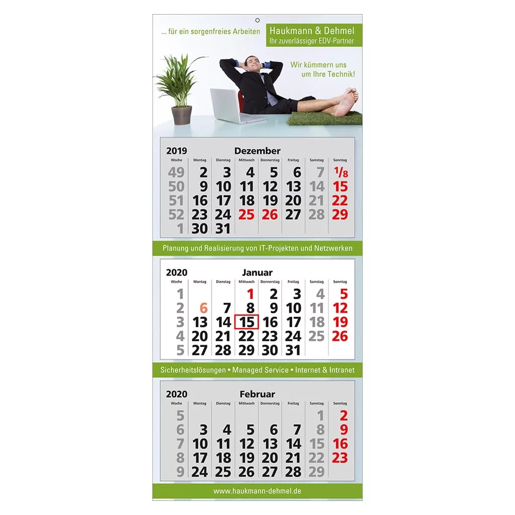 Werbekalender 3 Monate 3 Monats Wandkalender Mit Druck Metall Druck Glas GmbH