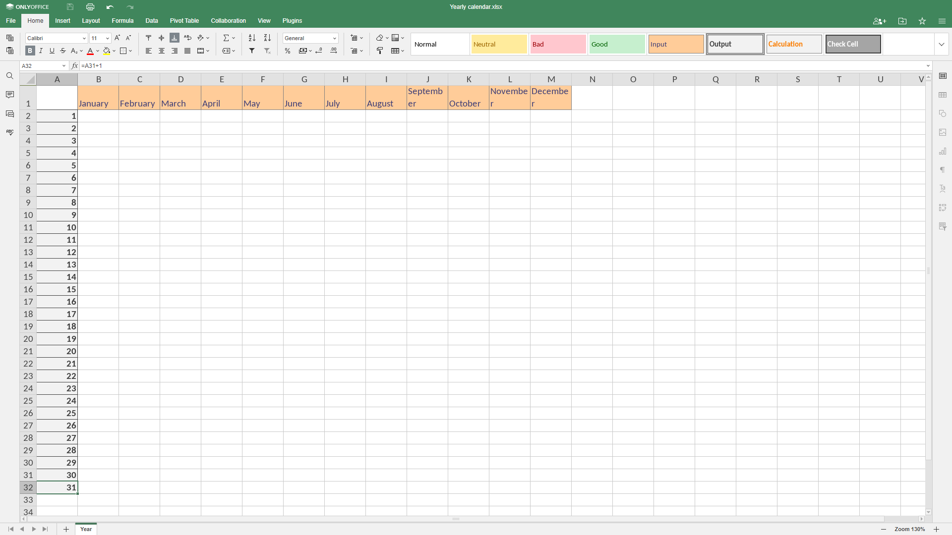 Wie Kann Man Excel Kalender Erstellen ONLYOFFICE Blog