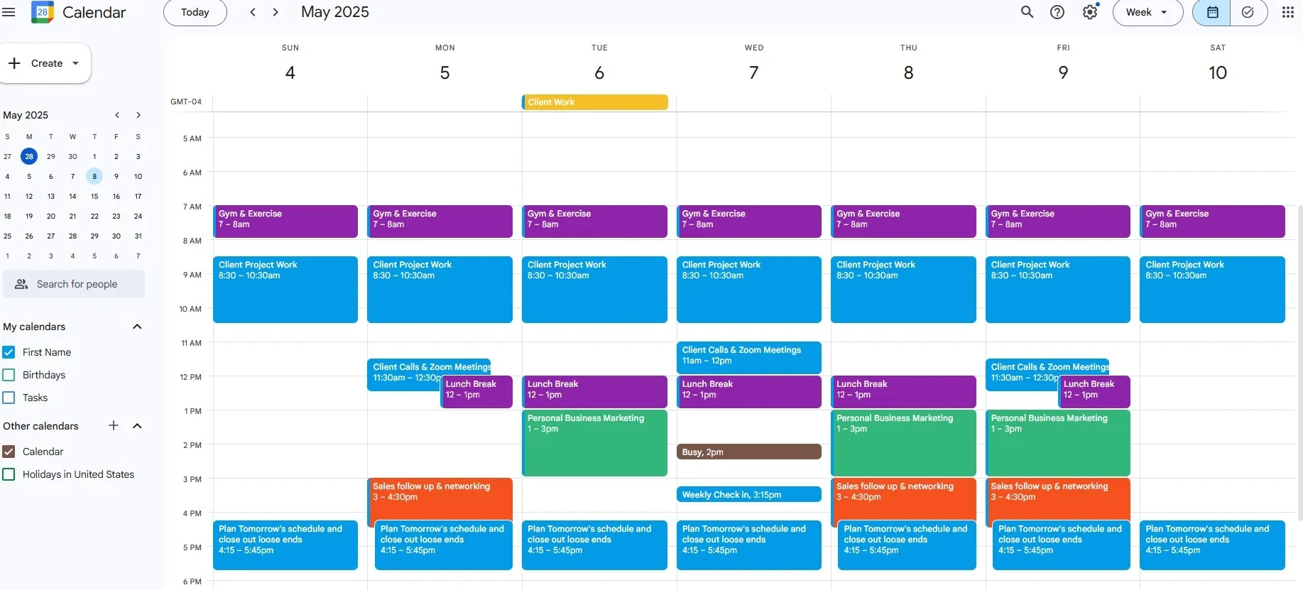 Wie Man Zeit In Google Kalender Blockiert CalendarBridge Anleitung