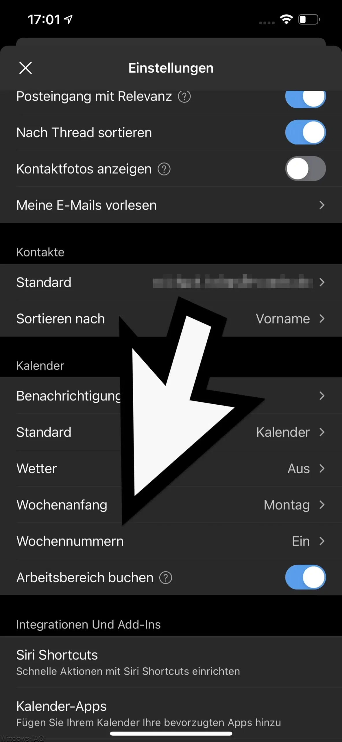 Wochennummern Im Kalender Der Outlook IOS App Anzeigen Windows FAQ
