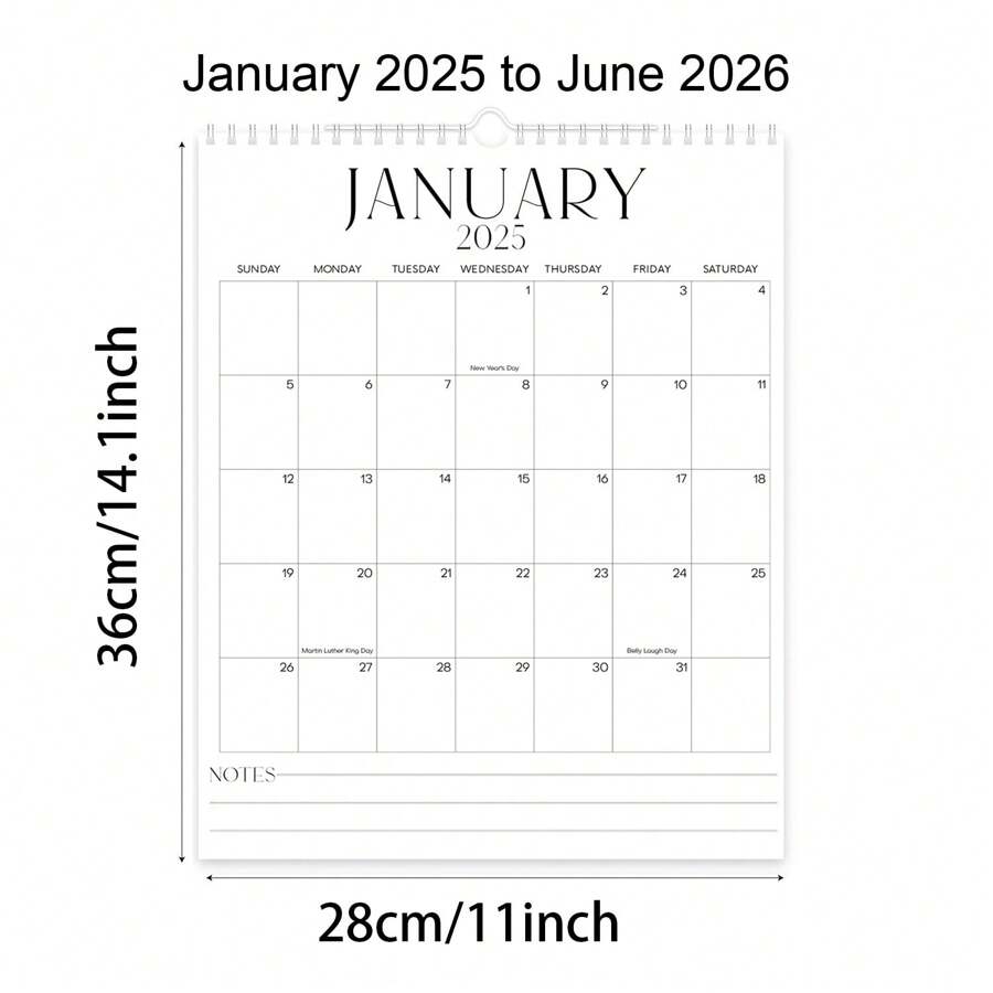 0 Monats Wandkalender