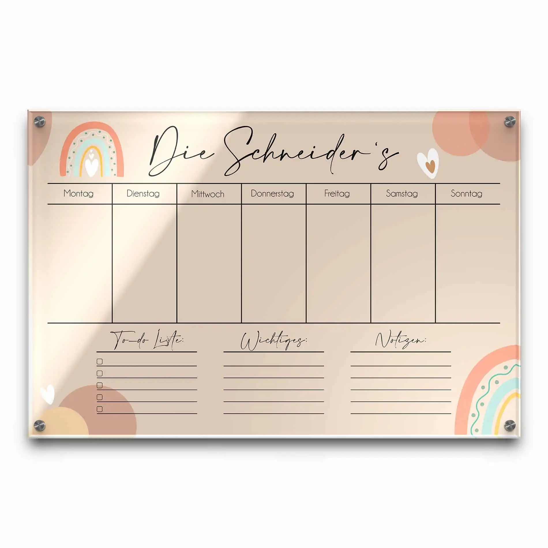 Wochenplaner Mit Wunschtext Schnell Und Einfach Gestalten