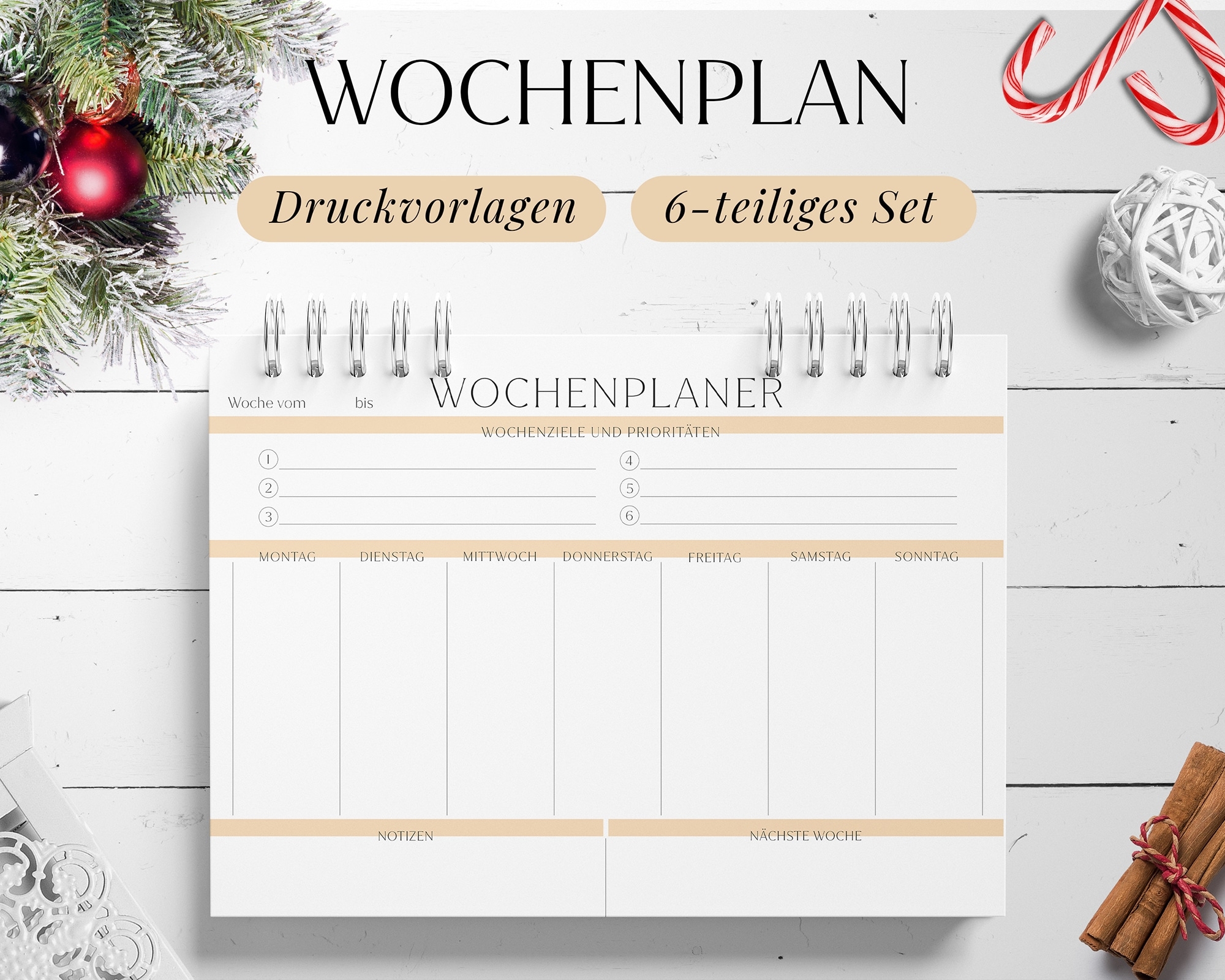 Wochenplaner Vorlage Zum Ausdrucken PDF Set Aus 6 Farben Wochenplaner Vorlage Zum Ausdrucken PDF Set Aus 6 Farben