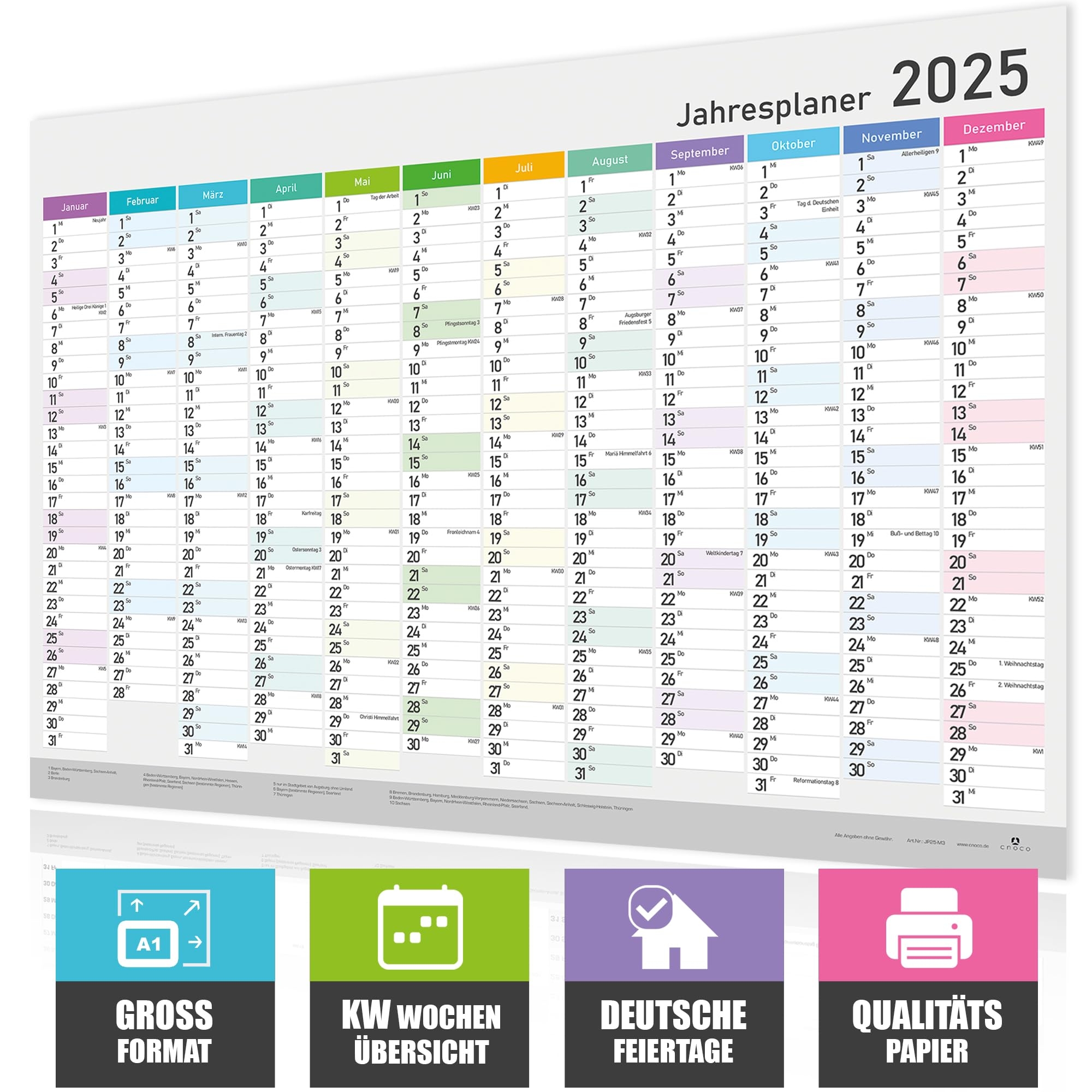 XXL Jahreskalender 2025 Wandkalender Jahresplaner A1 84x59 Cm Wandplaner Mit Kalenderwochen Feiertagen Gro format Kalender F r B ro Familie Und Schule Wall Calender Plakatkalender Farbig Amazon de B robedarf Schreibwaren XXL Jahreskalender 2025 Wandkalender Jahresplaner A1 84x59 Cm Wandplaner Mit Kalenderwochen Feiertagen Gro format Kalender F r B ro Familie Und Schule Wall Calender Plakatkalender Farbig Amazon de B robedarf Schreibwaren
