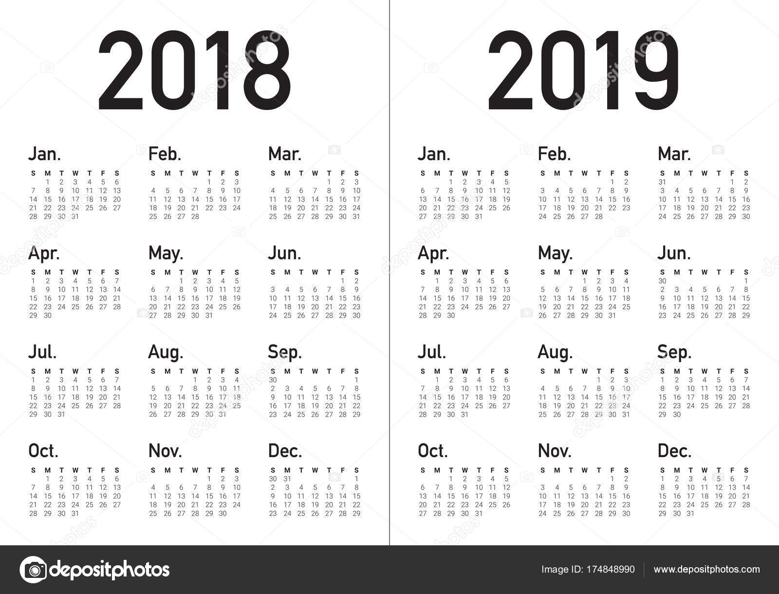 Kalender 2018 2019