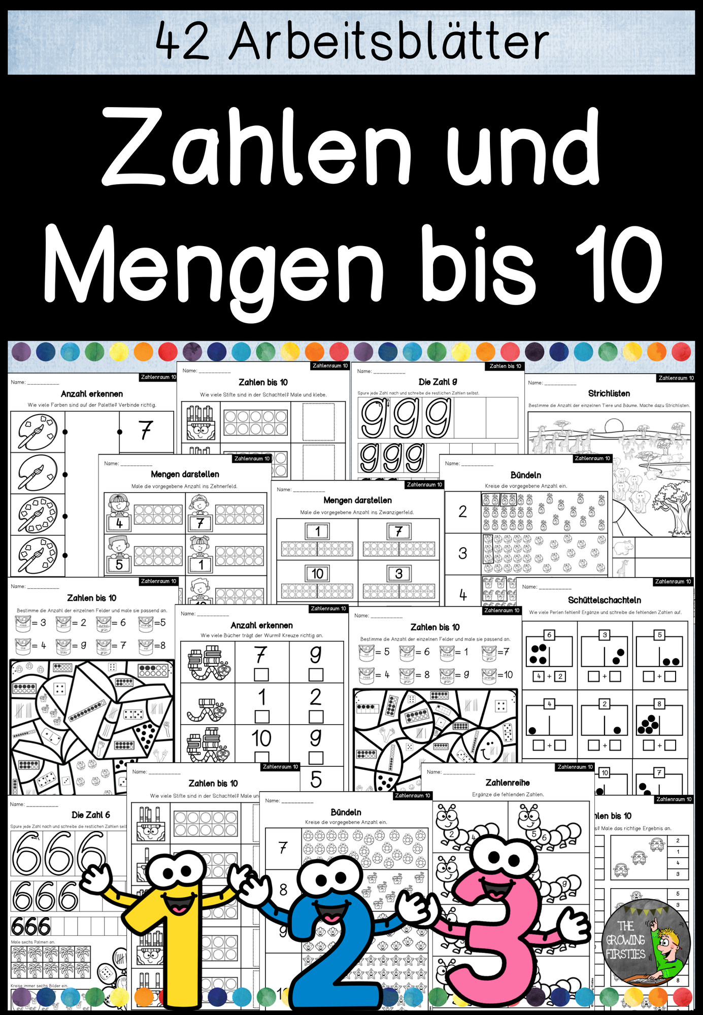 Zahlen Und Mengen Bis 10 Arbeitsbl tter Unterrichtsmaterial Im Fach Mathematik
