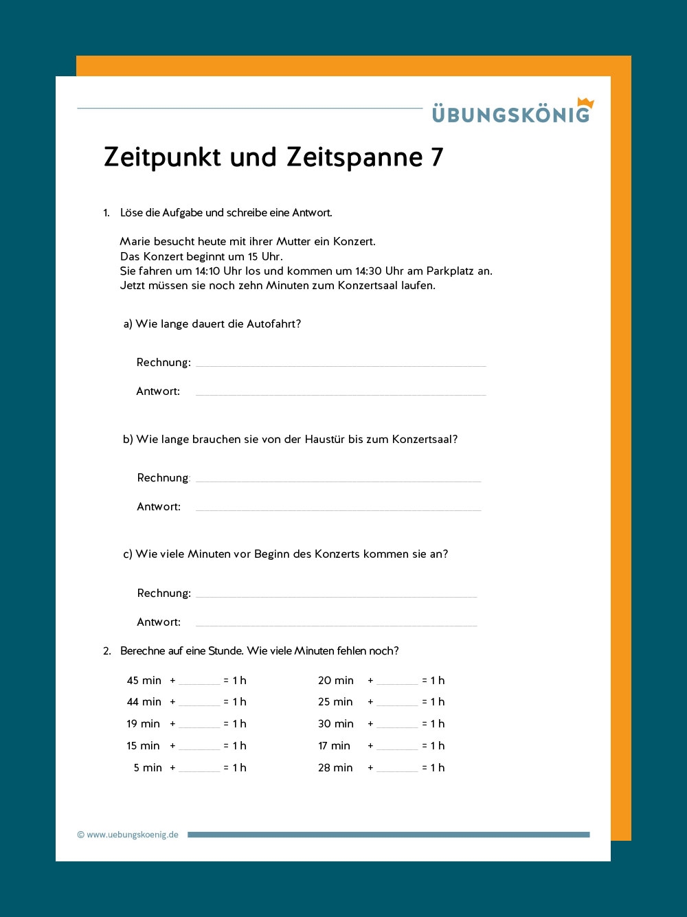 Zeitpunkt Und Zeitspanne