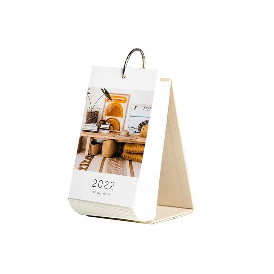 ZYZSTR 365 Tage Tischkalender Mit Ring Tragbarer Tischkalender Verdicken Sie Die Innenseite Multifunktionales Abnehmbares Kalender Memo Amazon de B robedarf Schreibwaren